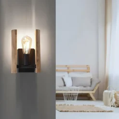 Applique murale Leuchten-Direkt LOG Écru, 1 lumière