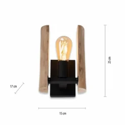 Applique murale Leuchten-Direkt LOG Écru, 1 lumière