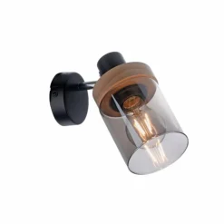 Applique murale Leuchten-Direkt PASQUAL Noir, 1 lumière