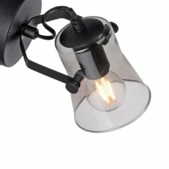 Applique murale Leuchten-Direkt TINULA Noir, 1 lumière