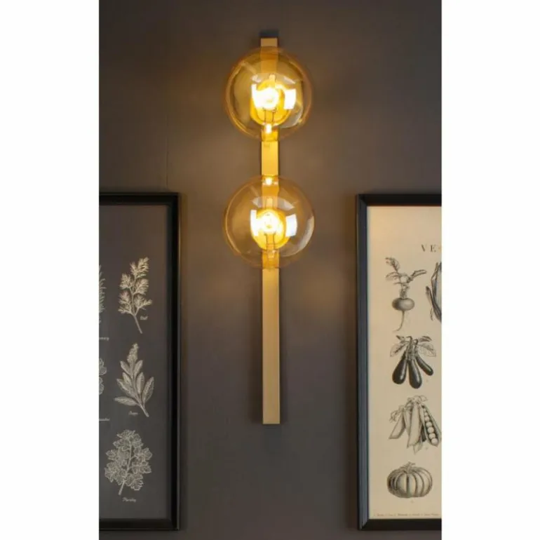 Applique murale Luce Design PLUTO Or, 2 lumières