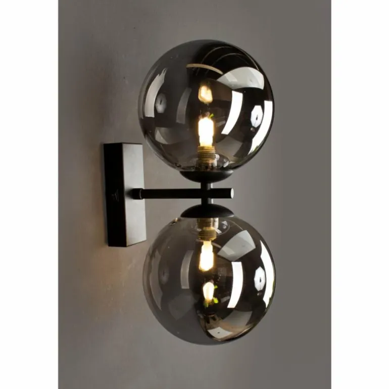 Applique murale Luce Design NEPTUN Noir, 2 lumières