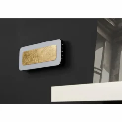 Applique murale Luce Design Solaris LED Noir doré, Blanc, 1 lumière