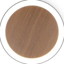 Applique murale Luce Design MOON LED Brun, Couleur bois, Noir, 1 lumière