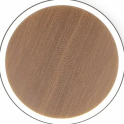 Applique murale Luce Design MOON LED Brun, Couleur bois, Noir, 1 lumière