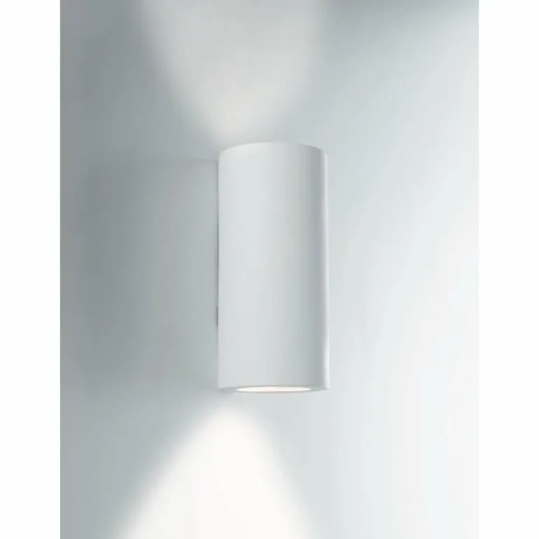 Applique murale Luce Design Banjie peut être peint avec de la peinture ordinaire, Blanc, 2 lumières