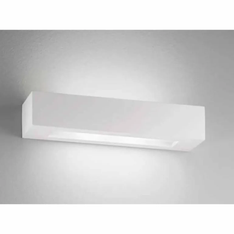 Applique murale Luce Design Candida peut être peint avec de la peinture ordinaire, Blanc, 2 lumières