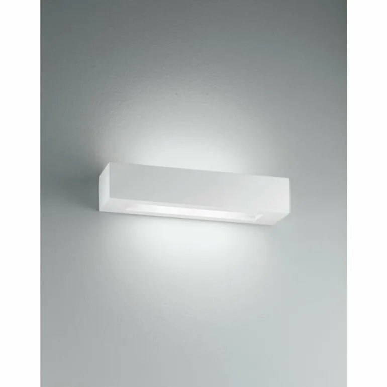 Applique murale Luce Design Candida peut être peint avec de la peinture ordinaire, Blanc, 2 lumières