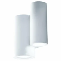 Applique murale Luce-Design Banjie peut être peint avec de la peinture ordinaire, Blanc, 4 lumières