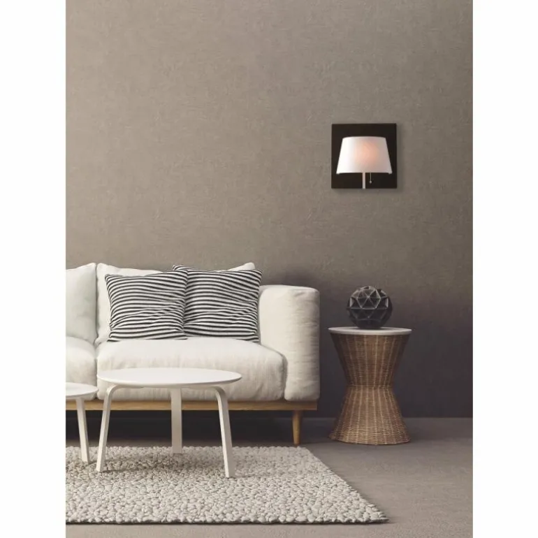 Applique murale Luce-Design Wharol LED Noir, 1 lumière