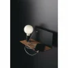 Applique murale Luce-Design Flash Bois foncé, Noir, 1 lumière