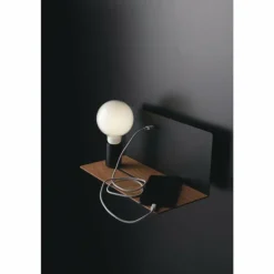Applique murale Luce-Design Flash Bois foncé, Noir, 1 lumière