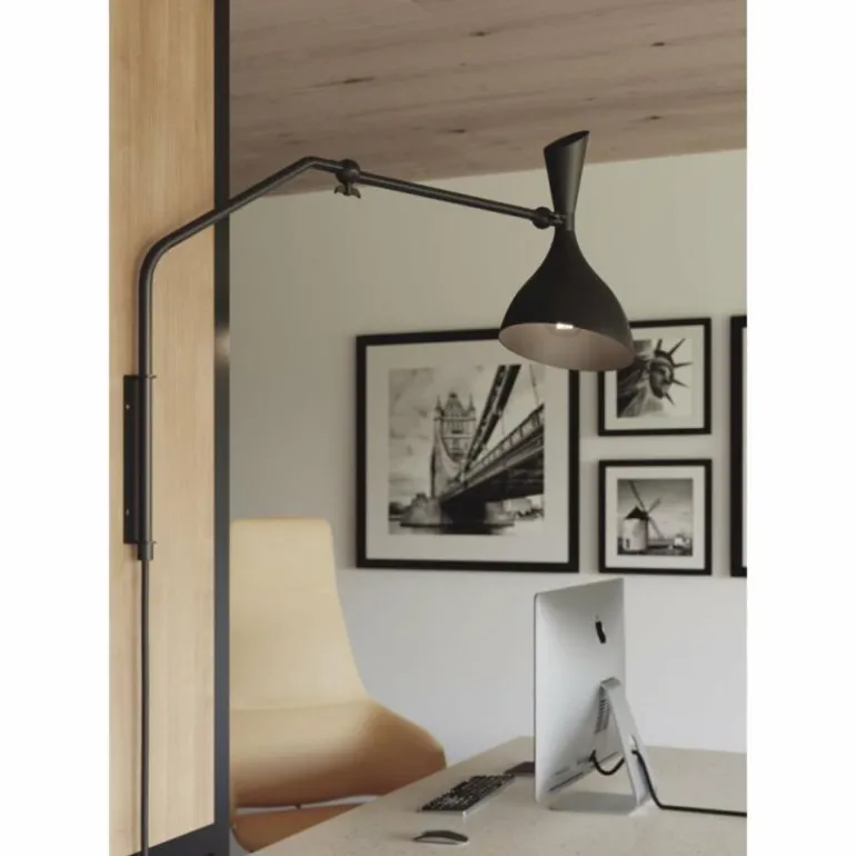 Applique murale Luce-Design MORGAN Noir, 1 lumière