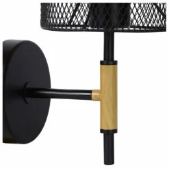 Applique murale Lucide BASKETT Noir, 1 lumière