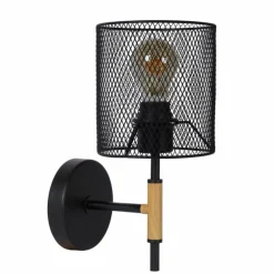 Applique murale Lucide BASKETT Noir, 1 lumière