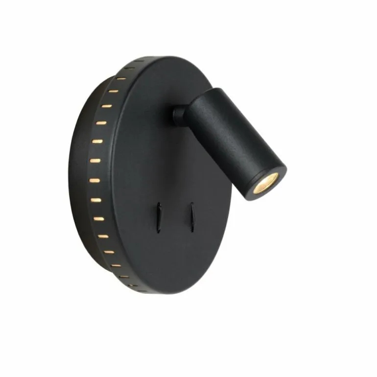 Applique murale Lucide BENTJER LED Noir, 1 lumière