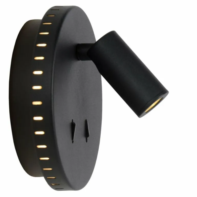 Applique murale Lucide BENTJER LED Noir, 1 lumière