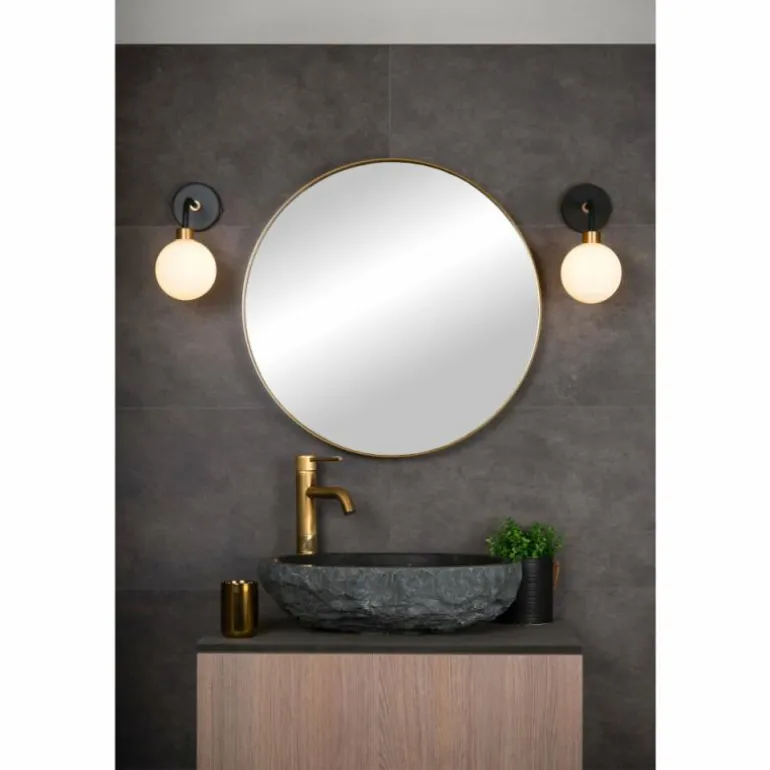 Applique murale Lucide BEREND Noir, 1 lumière