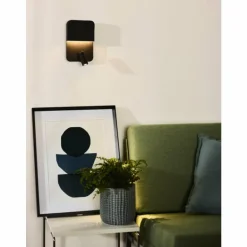 Applique murale Lucide BOXER LED Noir, 2 lumières