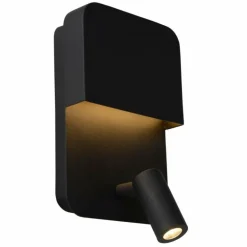 Applique murale Lucide BOXER LED Noir, 2 lumières