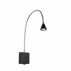 Applique murale Lucide BUDDY LED Noir, 1 lumière