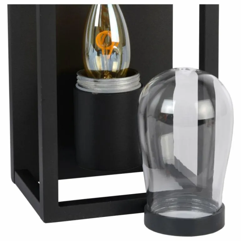 Applique murale Lucide CARLYN Noir, 1 lumière