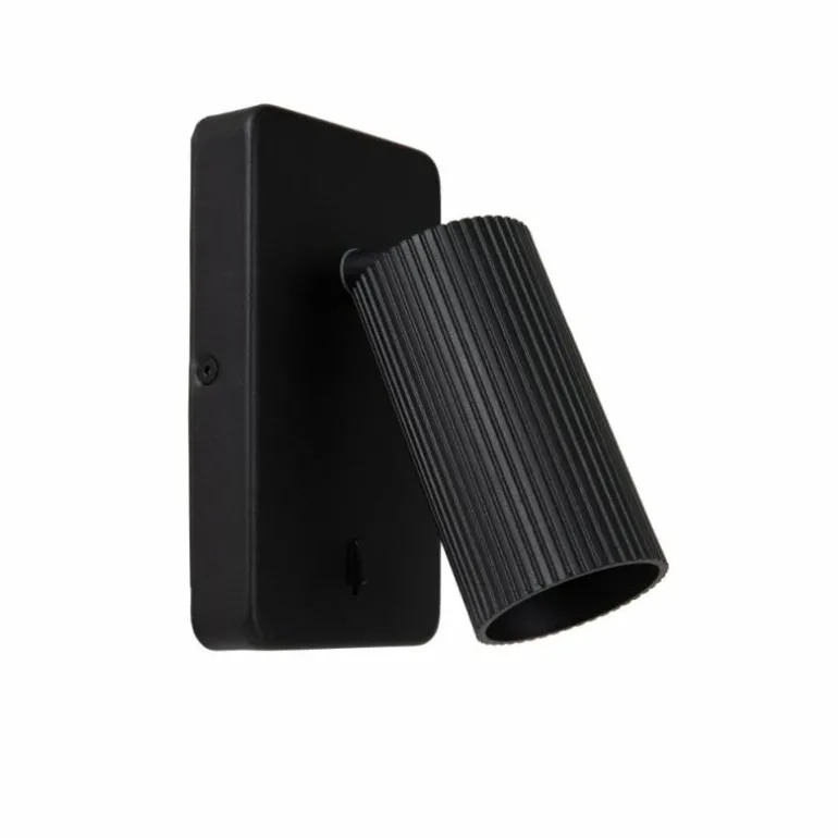 Applique murale Lucide CLUBS Noir, 1 lumière