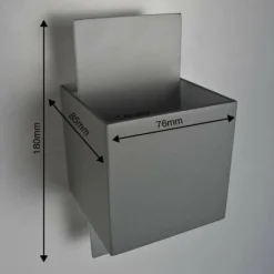 Applique murale Lucide CUBO Acier inoxydable, 1 lumière