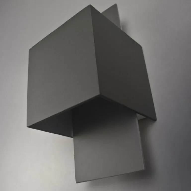 Applique murale Lucide CUBO Acier inoxydable, 1 lumière