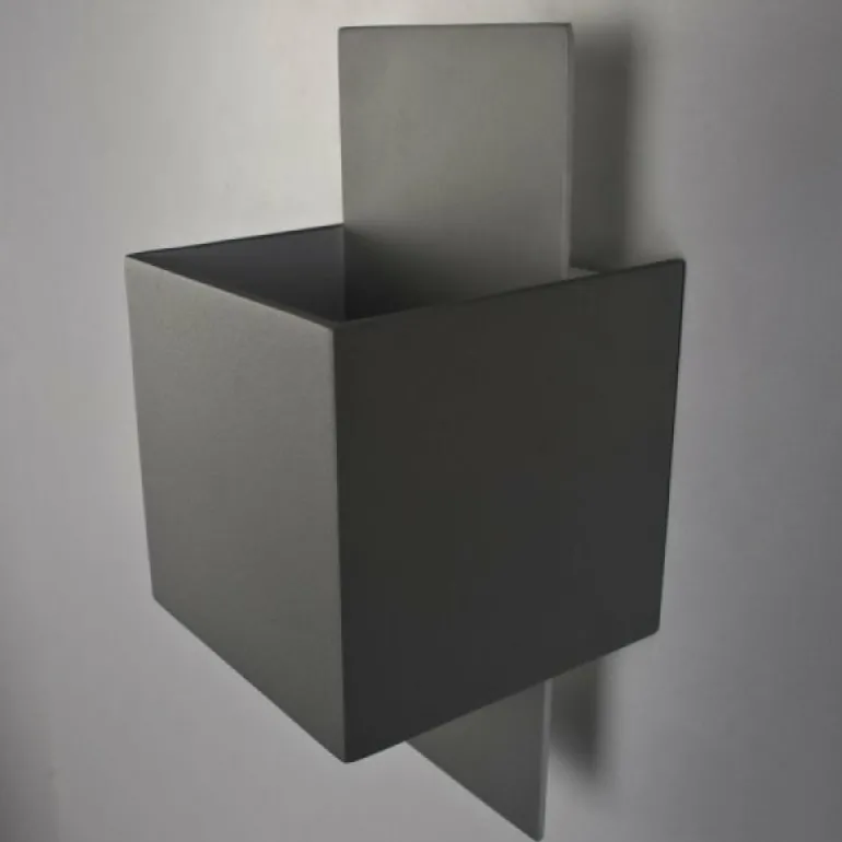 Applique murale Lucide CUBO Acier inoxydable, 1 lumière