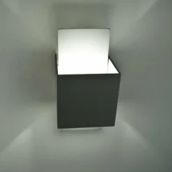 Applique murale Lucide CUBO Acier inoxydable, 1 lumière