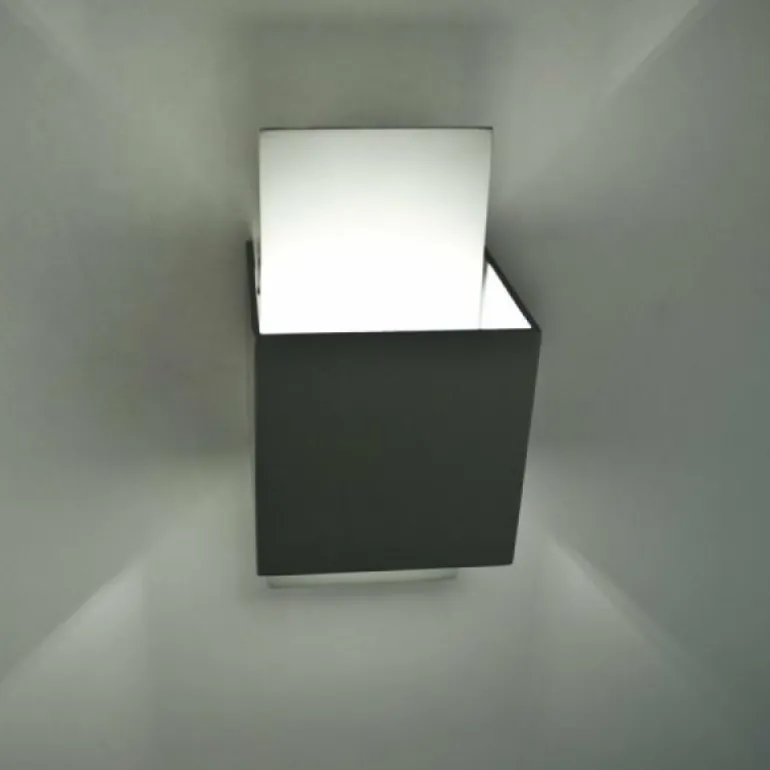 Applique murale Lucide CUBO Acier inoxydable, 1 lumière