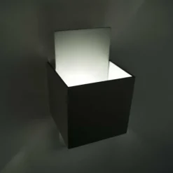 Applique murale Lucide CUBO Acier inoxydable, 1 lumière