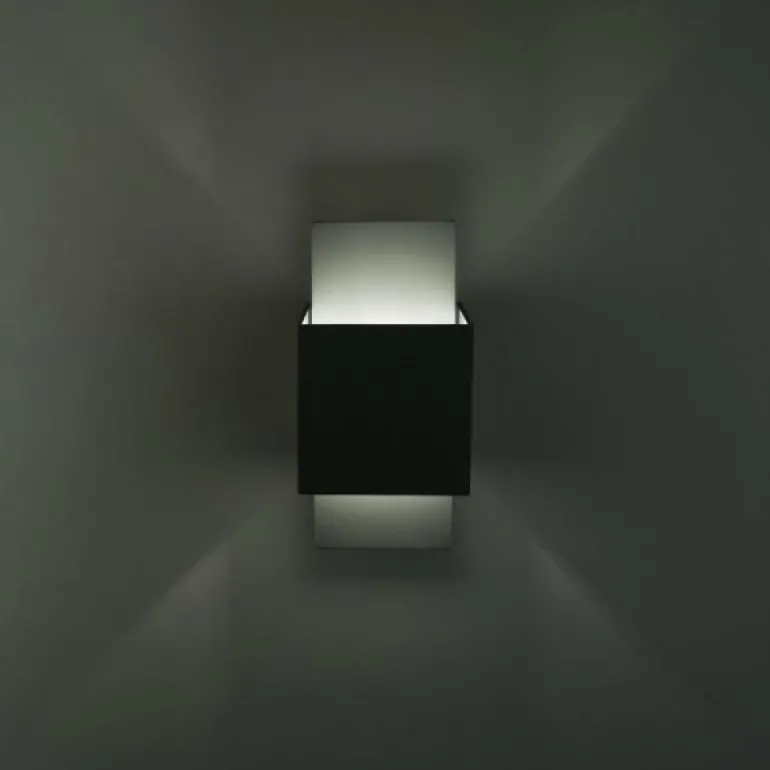 Applique murale Lucide CUBO Acier inoxydable, 1 lumière