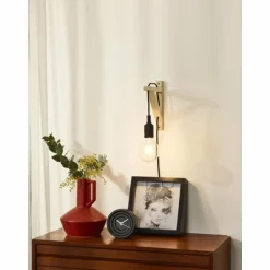 Applique murale Lucide FIX WALL Noir, 1 lumière