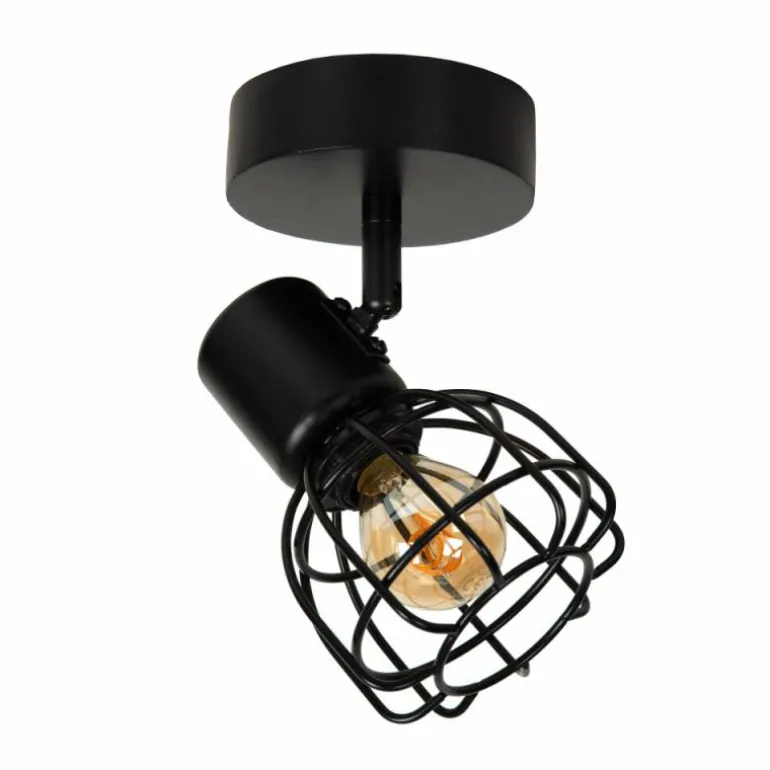 Applique murale Lucide FILOX Noir, 1 lumière