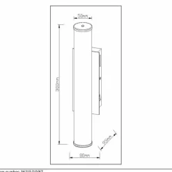 Applique murale Lucide GRANEL LED Albâtre, 1 lumière