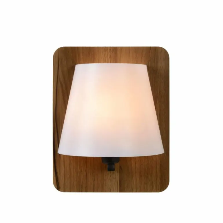 Applique murale Lucide IDAHO Bois foncé, 1 lumière