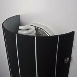 Applique murale Lucide Lino Noir, 1 lumière