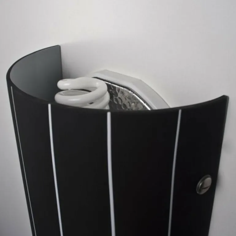 Applique murale Lucide Lino Noir, 1 lumière