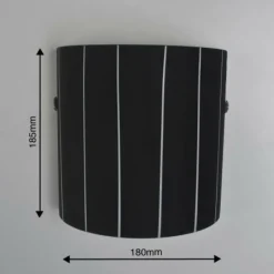 Applique murale Lucide Lino Noir, 1 lumière