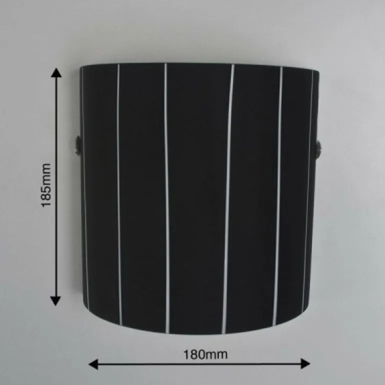 Applique murale Lucide Lino Noir, 1 lumière