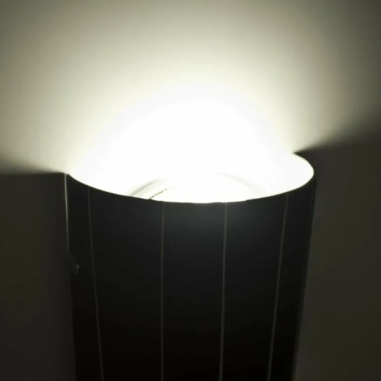 Applique murale Lucide Lino Noir, 1 lumière