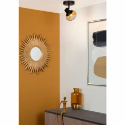 Applique murale Lucide LUCAS Noir, 1 lumière