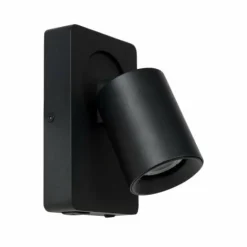 Applique murale Lucide NIGEL LED Noir, 1 lumière