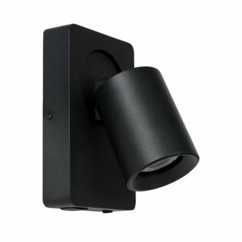 Applique murale Lucide NIGEL LED Noir, 1 lumière