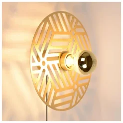 Applique murale Lucide OLENNA Or, Laiton, 1 lumière