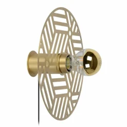 Applique murale Lucide OLENNA Or, Laiton, 1 lumière