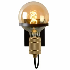 Applique murale Lucide OTTELIEN Noir, 1 lumière