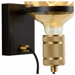 Applique murale Lucide OTTELIEN Noir, 1 lumière